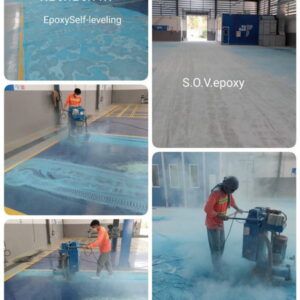 เคลือบพื้น Epoxy หนา 2 มิล โชว์รูมรถฟอร์ด จ.บึงกาฬ