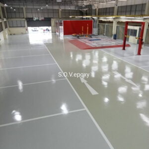 พื้น Epoxy โชว์รูมรถ