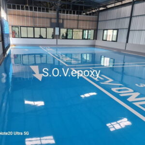 พื้น epoxy พื้นที่บริการรถยนต์-08