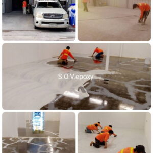 ทำพื้น epoxy โรงงาน ความหนา2 มิล01