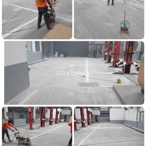 พื้น Epoxy ศูนย์บริการรถยนต์-01
