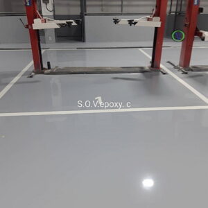 พื้น Epoxy ศูนย์บริการรถยนต์-07