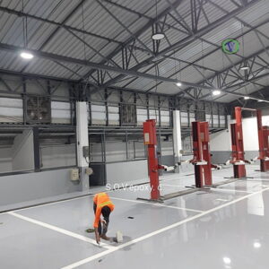 พื้น Epoxy ศูนย์บริการรถยนต์