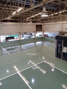 เคลือบพื้น Epoxy โชว์รูมรถโตโยต้า