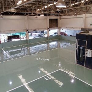 เคลือบพื้น Epoxy โชว์รูมรถโตโยต้า