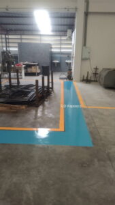 ตีเส้นจราจรด้วย Epoxy Coating