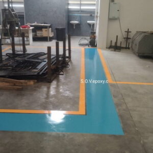 ตีเส้นจราจรด้วย Epoxy Coating
