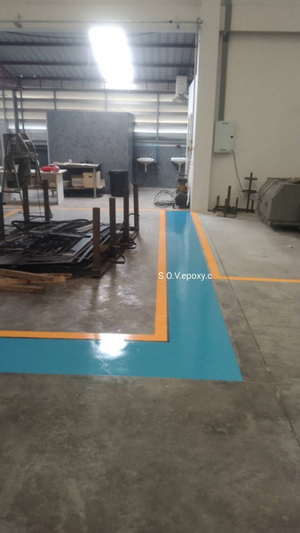 ตีเส้นจราจรด้วย Epoxy Coating