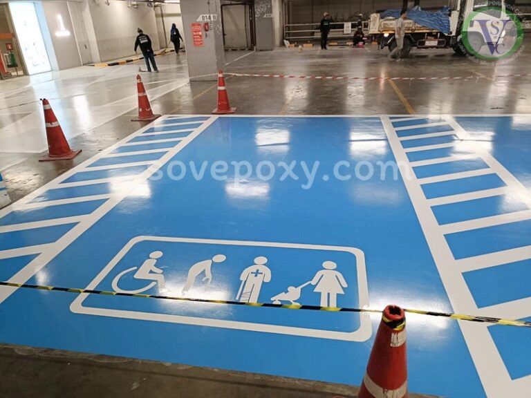 Sov Epoxy ทำพื้นอีพ็อกซี่ พื้นพียู พื้นโรงงาน พื้นสนามกีฬา 8