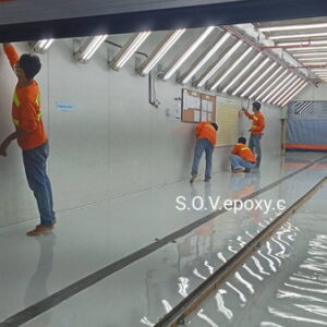 พื้น Epoxy Self-leveling โรงงาน