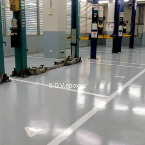 พื้น Epoxy โชว์รูมรถ OMODA