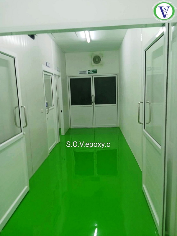 พื้นโรงงานสีเขียว
