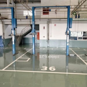 พื้น Epoxy พื้นที่บริการรถยนต์_2