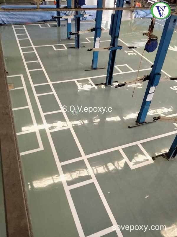 เคลือบพื้น Epoxy โตโยต้า