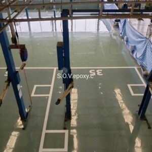 พื้น Epoxy พื้นที่บริการรถยนต์_8