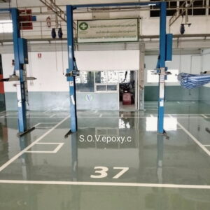 พื้น Epoxy พื้นที่บริการรถยนต์_9