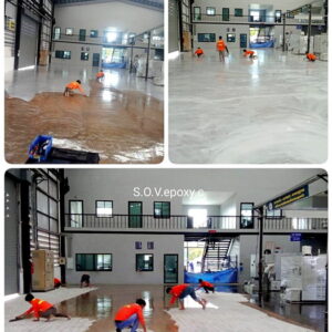 พื้น Epoxy โรงงาน จ.ชลบุรี