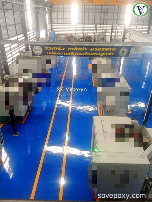 พื้น Epoxy โรงงาน จ.ชลบุรี