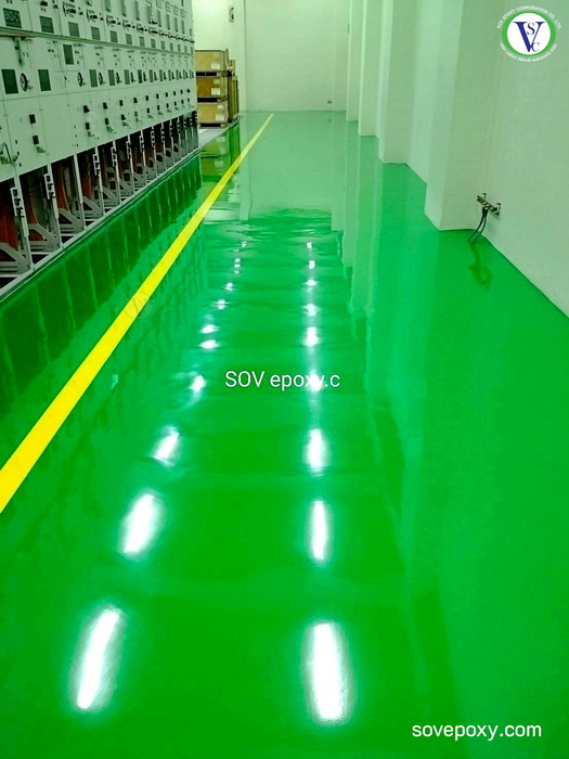เคลือบพื้นโรงไฟฟ้า, พื้นสีเขียว