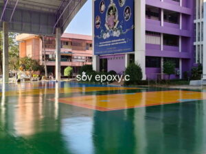 พื้นสนามกีฬาโรงเรียน จ.ปทุมธานี