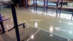 เคลือบพื้น Epoxy ศูนย์บริการโตโยต้า