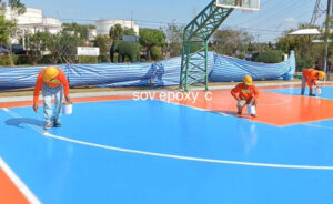 พื้น Pu Coating สนามกีฬา จ.ระยอง