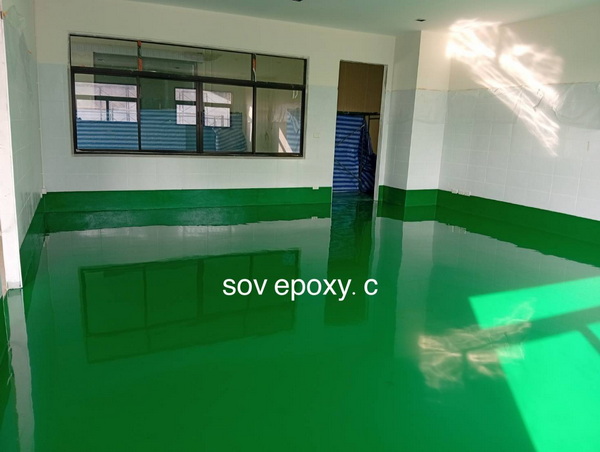 พื้น Epoxy โรงงาน จ.ปทุมธานี
