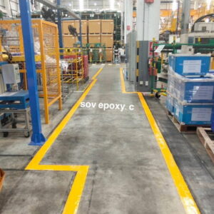 ตีเส้นจราจร ด้วย Epoxy