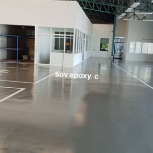 พื้น epoxy โชว์รูมรถไฟฟ้า_01