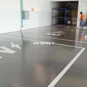 พื้น epoxy โชว์รูมรถไฟฟ้า_05