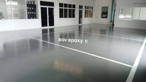 Epoxy Self-leveling โชว์รูมรถไฟฟ้า