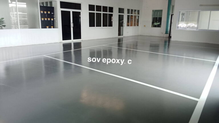 Epoxy Self-leveling โชว์รูมรถไฟฟ้า