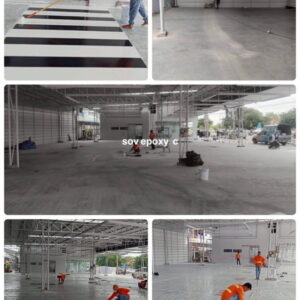 ทำพื้น Epoxy โขว์รูมรถ อู่สี-01