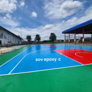 พื้น PU coating สนามกีฬา จ.สระบุรี