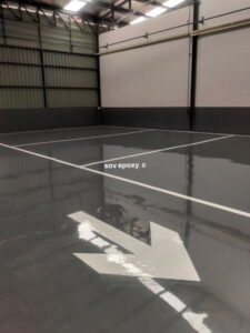 พื้น Epoxy Self-Leveling ศูนย์บริการ Deepal นครปฐม