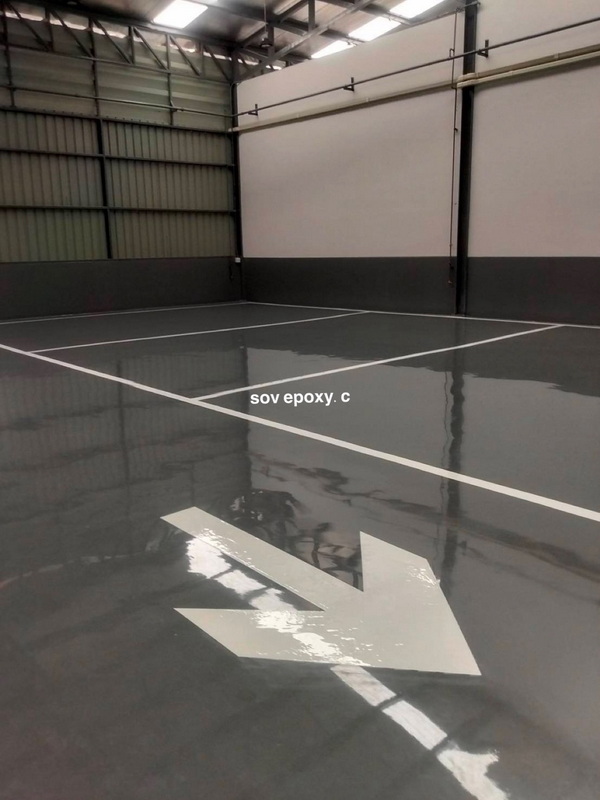 พื้น Epoxy Self-Leveling ศูนย์บริการ Deepal นครปฐม