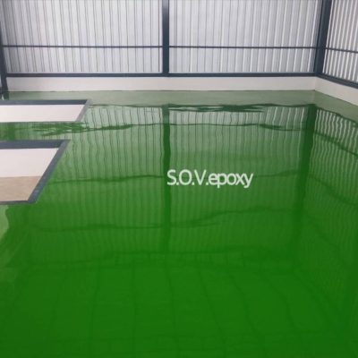 พื้น Epoxy-พื้นโรงงาน-พื้นสีเขียว (8)