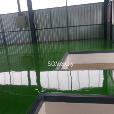 พื้น Epoxy-พื้นโรงงาน-พื้นสีเขียว (9)