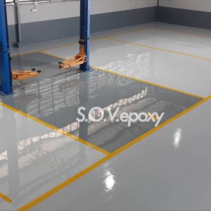 พื้น Epoxy โชว์รูมรถยนต์ MG (9)