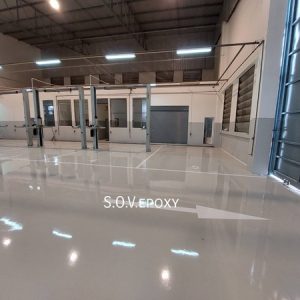 เคลือบพื้น Epoxy โชว์รูมรถ