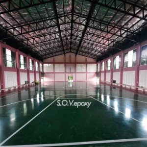 พื้นสนามกีฬา พื้น Epoxy Coating-โรงเรียนมาตราฐานสากล (4)
