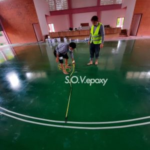 พื้นสนามกีฬา พื้น Epoxy Coating-โรงเรียนมาตราฐานสากล (6)
